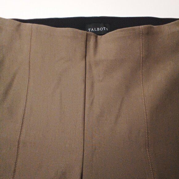 Talbots Portland Pants Size 6P Mid Rise Skinny Leg Army Green Color - Picture 4 of 9